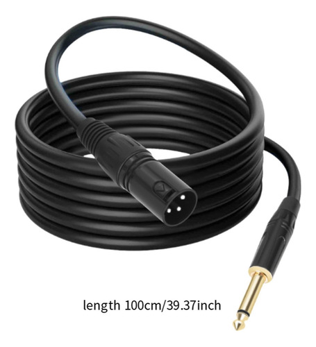 Ts 1/4 6.35 De Audio Macho A Xlr 1m