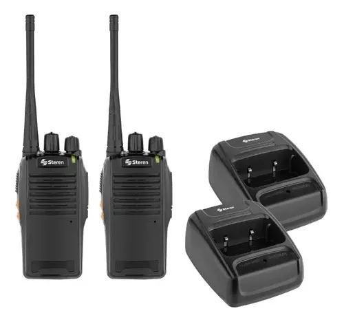 Kit 2 Radios Portátil Steren Walkie Talkie 16 Canales 5 Km