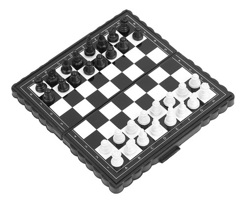 Juego Fijo Magnético Portátil Del Tablero Plástico Del Ajedr