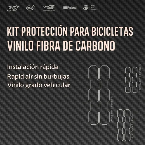 Vinilo carbono para bicicleta sale