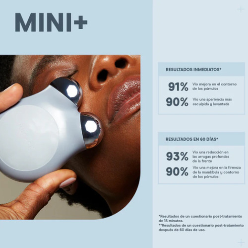 Tonificante Facial Con Microcorrientes Nuface Mini+ Violeta Rejuvenecimiento Limpiador y Masajeador Eléctrico Recargable
