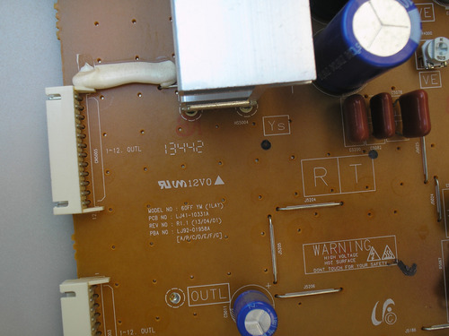 Placa Y-sus Samsung Pl60f5000ag **defeito** Sucata (Usado)