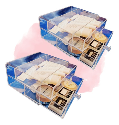 Cajonera Duplex De Acrilico Regalos, Cumples 2pzs