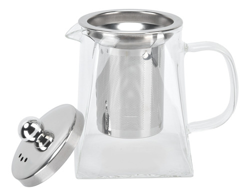 Tetera De Vidrio Transparente Extraíble 304