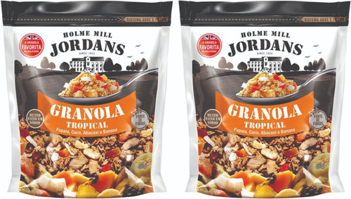 2 X Granola Jordans Tropical Papaia Coco Abacaxi Banana