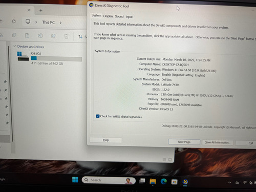 Dell Latitude 7430 / Core I7 12th / 16gb Ram / 512gb Ssd Negro (Usado)