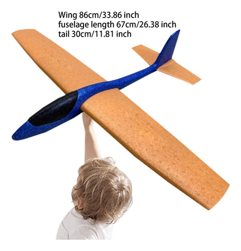 Avión De Juguete Volador, Modelo De Avión Naranja Azul