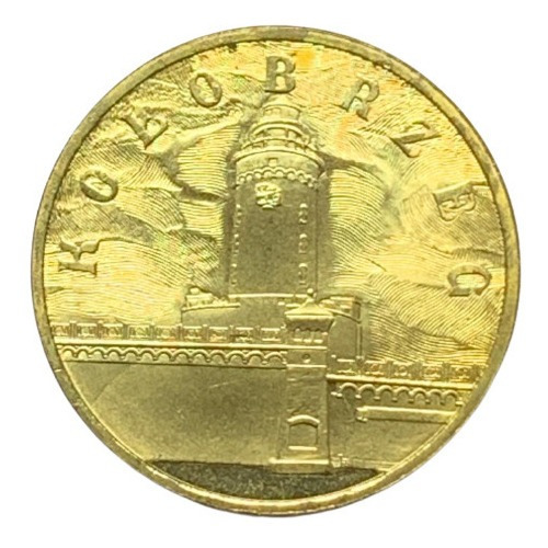 Moneda Polonia 2 Zlote Año 2005 Y# 528 Kolobrzeg