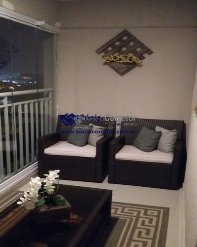 Imagem 6 de 15 de Lindo Apto 76 M² À Venda - Vila Rosália - 2 Dorm. Com Suíte - Apartamento A Venda No Bairro Jardim Rosa De Franca - Guarulhos, Sp - Sc00930