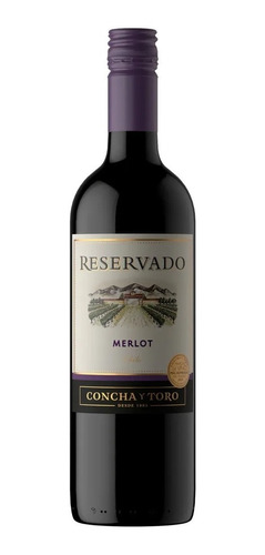 Vinho Tinto Meio Seco Merlot Reservado Concha Y Toro 750 Ml