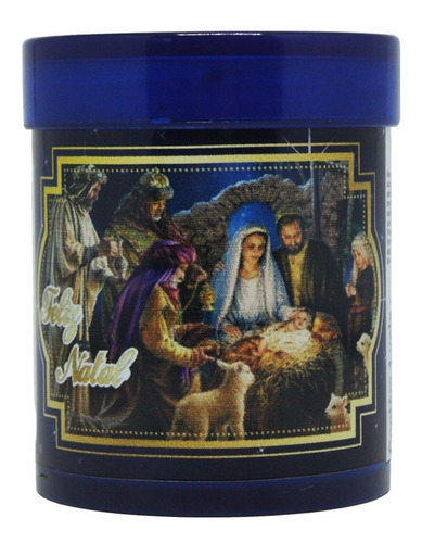 Imagem 2 de 2 de Vela Perfumada Acrílica Presépio Natal Advento 7cm