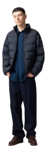 Campera Uniqlo Ultra Light Down Jacket Hombre Azul Marino