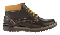 Comprar Botín Casual Niño Coloso 5909 Agujeta Piel Café 17.5 - 21
