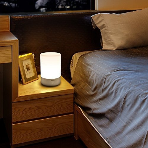Aukey Lámpara Led Recargable De Mesa Con Luz Blanca Graduab