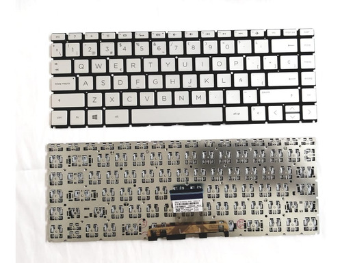 Teclado Para Hp 14cf 14dq100la Plateado