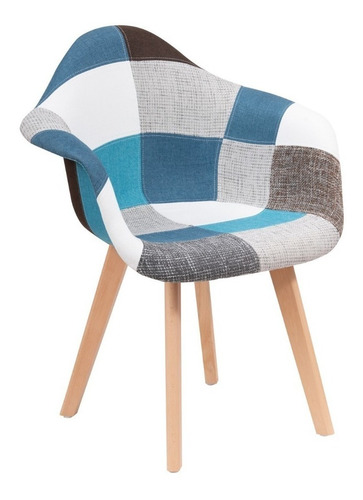 Imagen 2 de 3 de Silla de comedor Tienda El Garage Patchwork, 1 unidad