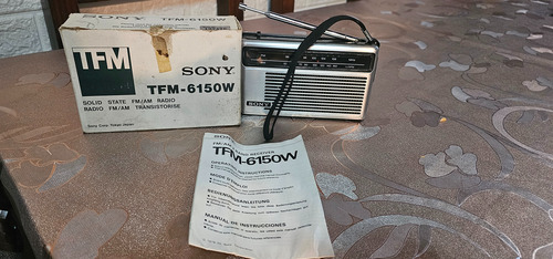 Radio Sony Tfm-6150w Plateado (Usado)