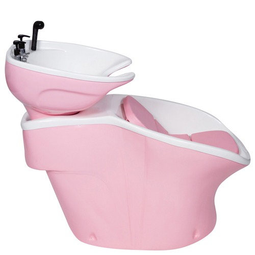 Cadeira Lavatório Cabeleireiro Neon Shampoo Retro - Cor Rosa Bebê 127v