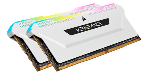 Memoria Ram Ddr4 16gb(2x8)-3600mhz Vengeance Rgb Slpro Blanc