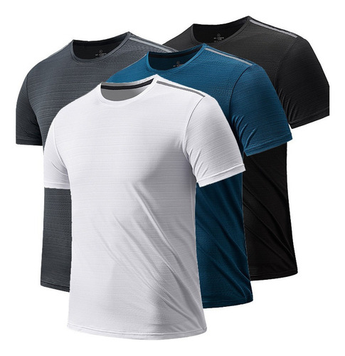 Kit 4 Camiseta Hombre Sport Running Fitness Hombre