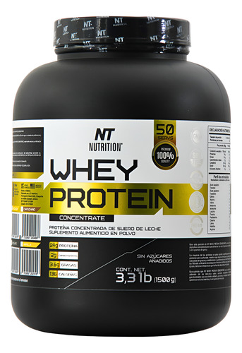 Proteina Whey Concentrada Nt Nutrition Vainilla