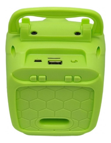 Caja de altavoz Bluetooth portátil, soporte para teléfono celular, color: verde claro