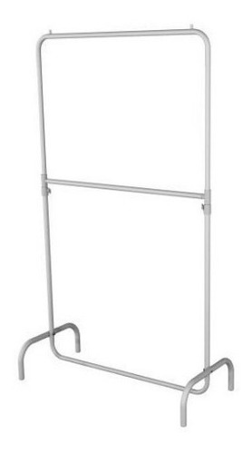 Arara Para Roupas + Rodizio 1,20 Larg X 1,80 Cm Altura Preto