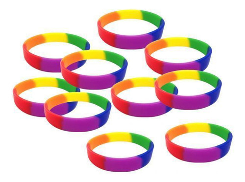 10 X 10pcs Hombres Mujeres Pulseras En Pulseras De Goma Arco