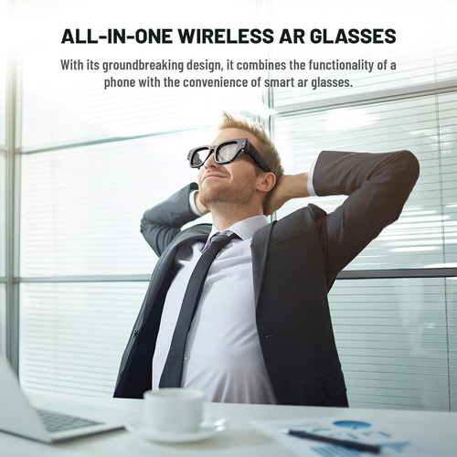Lentes De Realidad Aumentada Inmo Air 2 Bluetooth - Negro