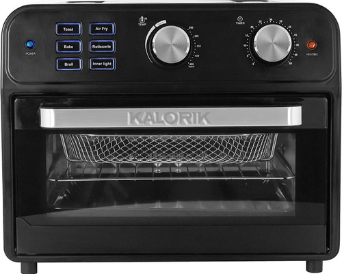 Horno Freidora Aire Tostar, Rostizar, Asar 5-1 Kalorik 20lts Negro