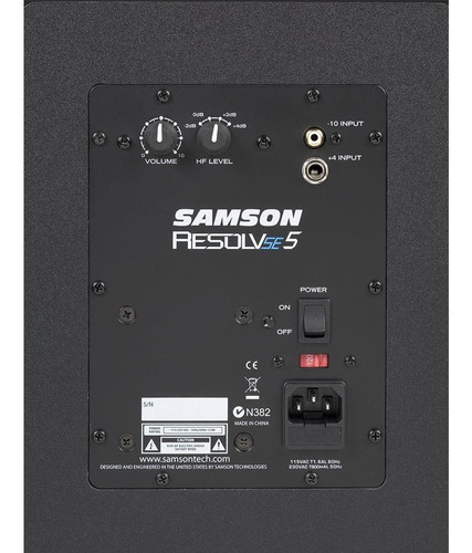 Monitor de estudio Samson Resolv SE Series SARESSE5 220V 70W color negro