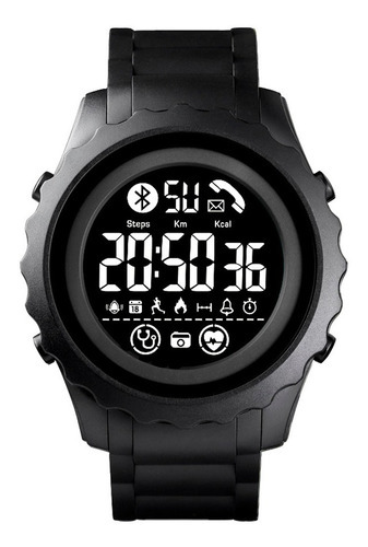 Reloj Skmei 1626 Deportivo Smart Watch Bluetooth Color de la correa Negro/Negro Color del bisel Negro
