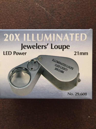 Lupa Con Lente De 21 Mm Doublet 20x, Chrome