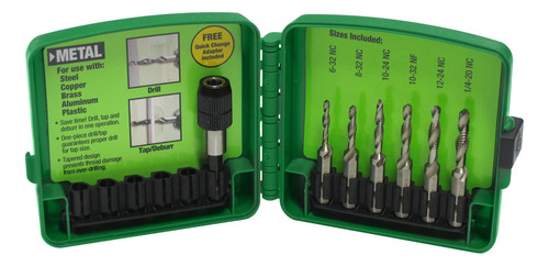 Greenlee Dtapkit 6-32 A 1 / 4-20 Juego De Taladros Y Griferr