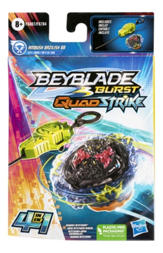 Peão Beyblade Qs Ambush Bazilisk - Hasbro F6807