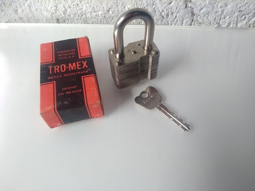 Antiguo Candado Tro-mex Original Años 50's De Colección (Usado)