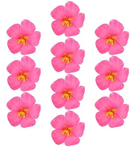 Flores De Hibisco Hawaiano Flores Artificiales Luau Hawaiano