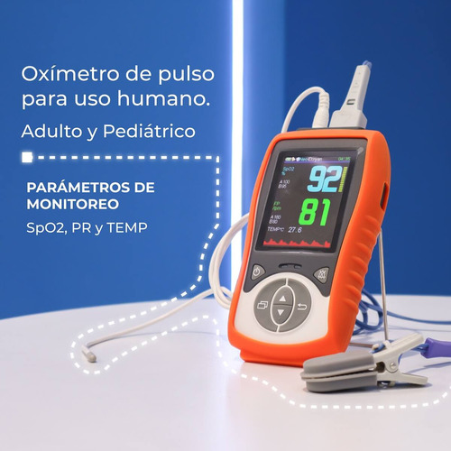 Oxímetro De Pulso Uso Humano 3 Parametros F380h Xignal