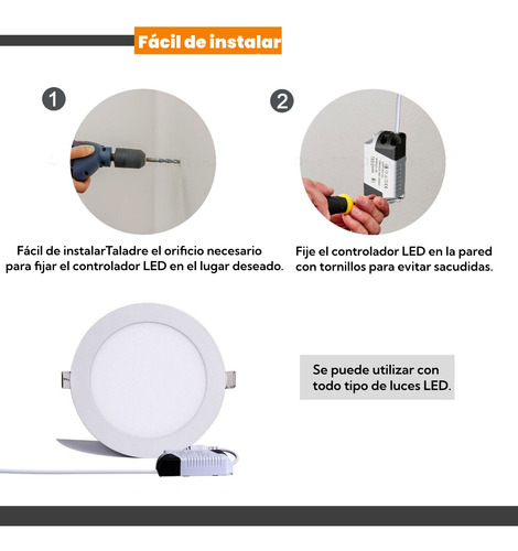 10pzs Balastra Transformador Driver Para Tiras De Led 8-18w Blanco