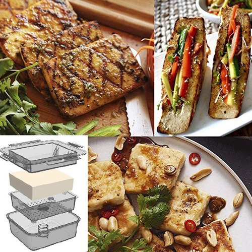 A Escurridor De Tofu Press, Prensa De Tofu De 3 Capas,