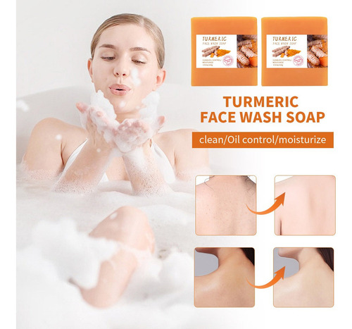Jabón De Cúrcuma, Jabón Útil De Jengibre, Jabón Facial, 100