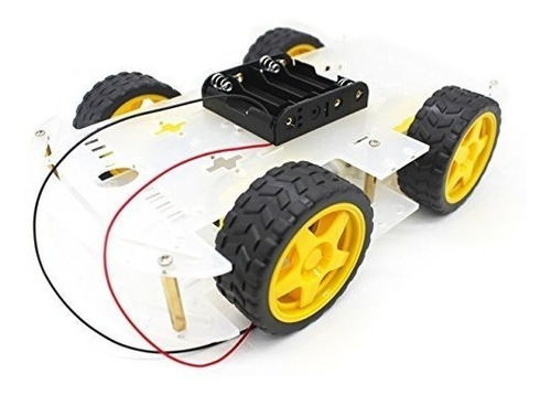 Yikeshu 4wd Smart Robot Kit De Chasis De Automóvil Con Caja 