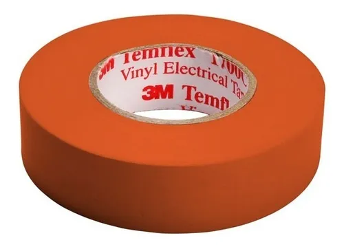 CINTA AISLANTE 19 MM X 18.3 MTS TEMFLEX NARANJA