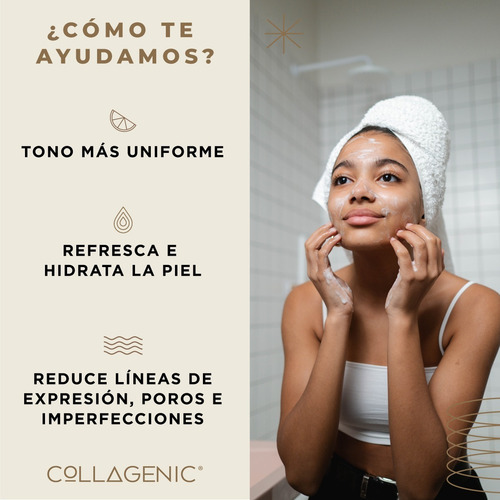 Imagen 5 de 8 de Gel Limpiador Facial 480ml Colágeno Vitamina C Y Hialurónico