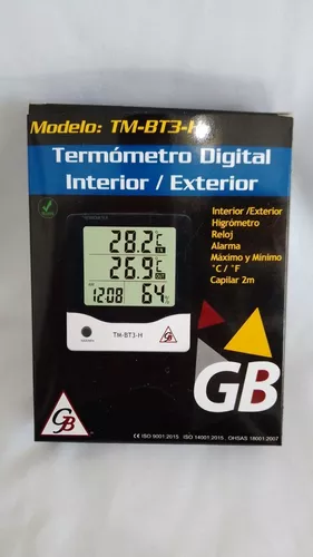 Termómetro interior/exterior grande ºC y ºF