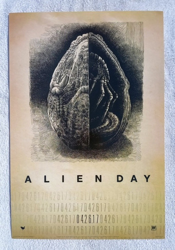 Poster Conmemorativo Alien Day  04.26..17 Edicion Limitada