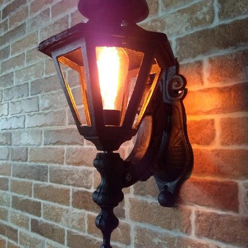 Kit 2 Arandelas Lanterna Luminaria Lampião Colonial