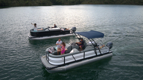 Lancha Ventura Pontoon 250 Zero V-cat Solara Fluvimar Vcat