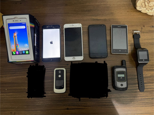 Lote De Celulares Para Piezas O Reparar Dorado