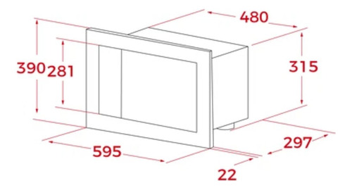Microondas Teka Ml 820 Empotrable 20 Litros